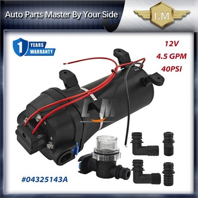 Aftermarket 04325143A 12V Water System Pump For Flojet 4.5 GPM 40PSI NEW