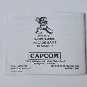 Mega Man NES Manual Only Authentic Excellent Condition 