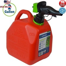 Smart Control Gas Can 2 Gallon Easy Use Spill Proof Squeeze Flow Safe Emergency