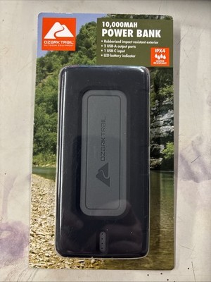 Insight 2 Design 21346 Ozark Trail 10,000 mAh Power Bank, Dual USB Ports, IPX4
