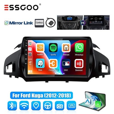 64G Android 15 Car Stereo For Ford Kuga 2012-2018 Escape 2013-2019 GPS WIFI SWC