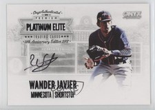 2018 Onyx Platinum Elite Black Auto 1/1 Wander Javier #PE-WJ Auto 3b3