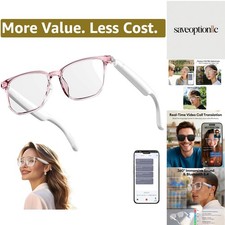 AI Smart Glasses, Bluetooth 5.4 Translation Glasses with 144 Language  Accen...