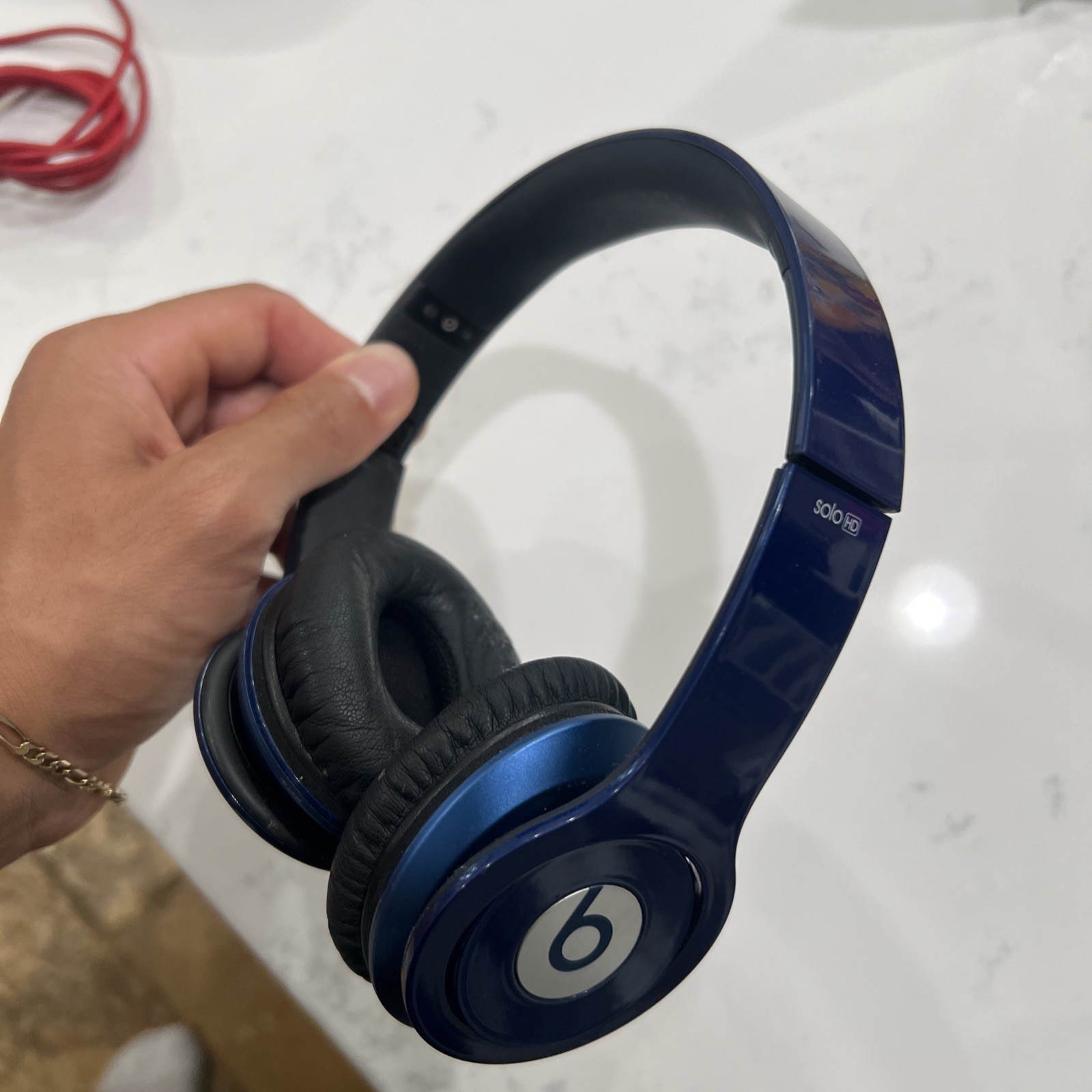 Beats by Dre Solo HD Navy Wired *Tested Working*
