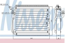 Nissens Condenser for Porsche 911 Carrera S 3.6 October 1995 to December 1997