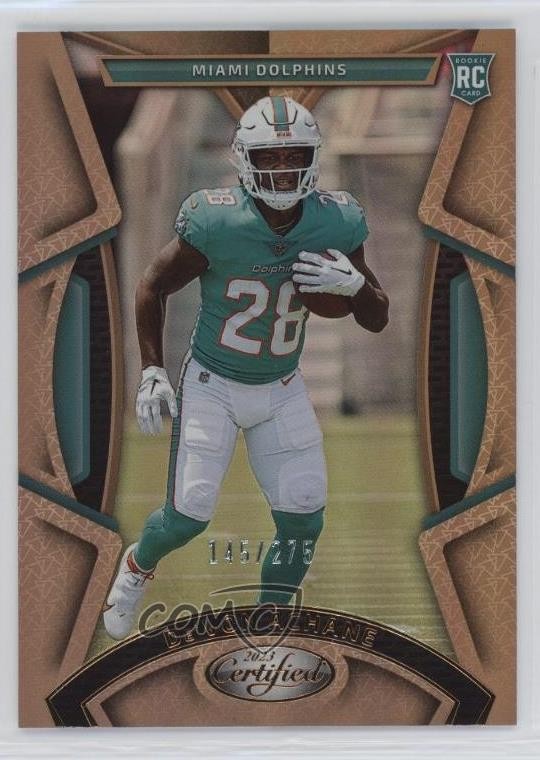 2023 Certified Rookies Mirror Bronze /275 De'Von Achane #160 Rookie RC 1ja4