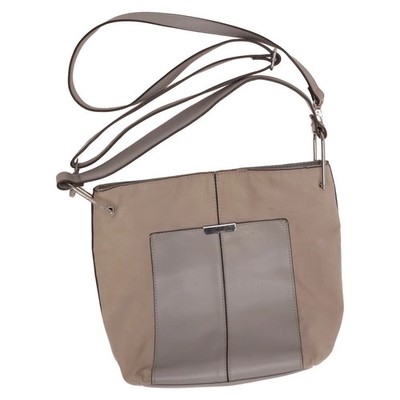 Vince Camuto, Umhängetasche, Damen, Grau/Beige, Einfarbig, 30, 8, 24 cm #XNM