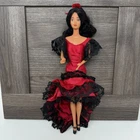Vintage Barbie Dolls of the World Spain Doll Mattel Flamenco Dress Shoes 1982 *