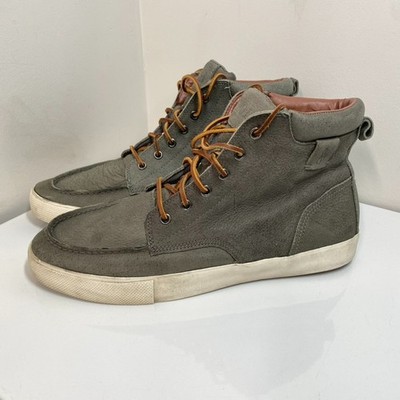Polo Ralph Lauren Tedd Chukka Boots Mens 12D Gray Nubuck Mid Top Casual Sneakers