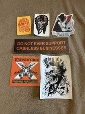 Traditional Tattoo Sticker Lot GRIME Steve Byrne Tim Lehi Danny Reed Chad Chesko