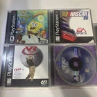 PS1 5 Lot Game Bundle SpongeBob/ NASCAR UNTESTED*