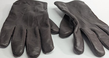Isotoner mens gloves XL Aris 115 KH-6 Brown genuine leather 75049 India