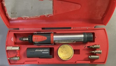 SNAP ON YAS22A BUTANE SOLDERING IRON KIT TIPS AND CASE MISSING 1