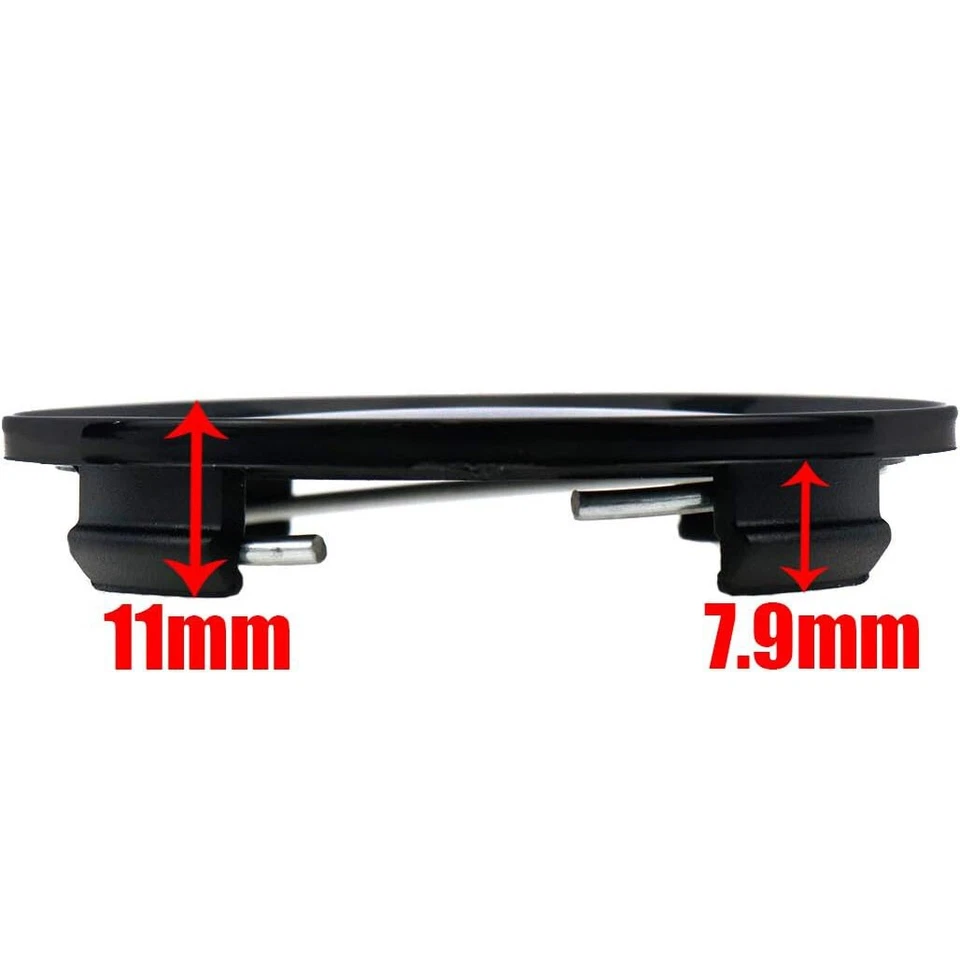 4X 63mm Universal Car Wheel Centre Hub Cover Center Rims Cap Black ABS Plastic ～ - Image 4 of 4