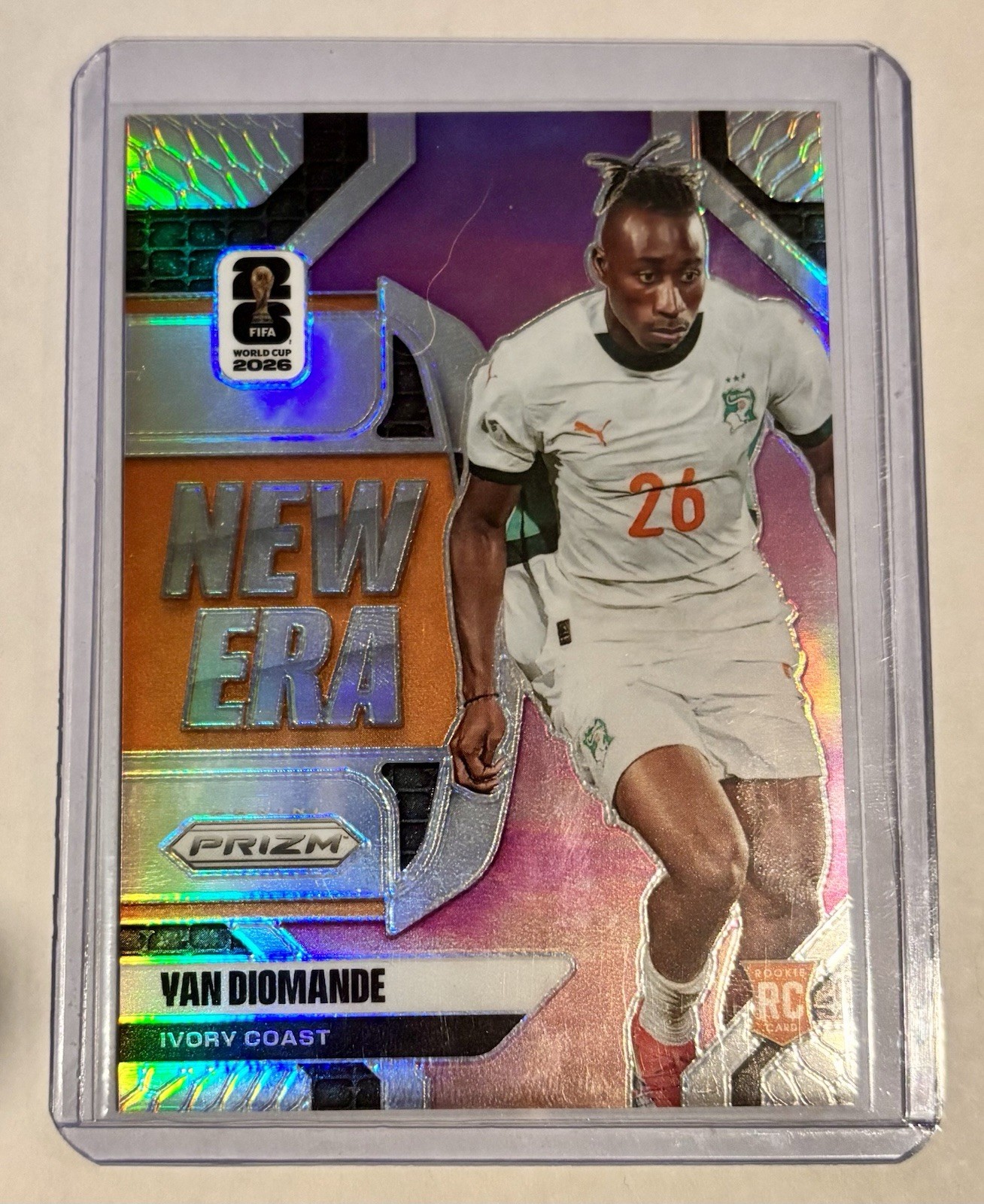 2026 PANINI PRIZM FIFA WORLD CUP  Topps Chrome SILVER PRIZM RC VAN DIOMANDE