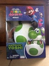 Hatchin' Yoshi The Super Mario Galaxy Movie, Interactive Yoshi Figure FREE SHIP 