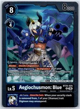 Aegiochusmon: Blue Foil Dual Revolution BT25-025 R NM Digimon Card