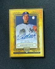 2025 Topps Gilded Gallery of Gold Onyx #GOG-AP Andy Pettitte Auto 10/10 QI95