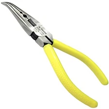FUJIYA Stainless Steel Bent Needle Nose Pliers Rust Resistant 150mm 350L-150