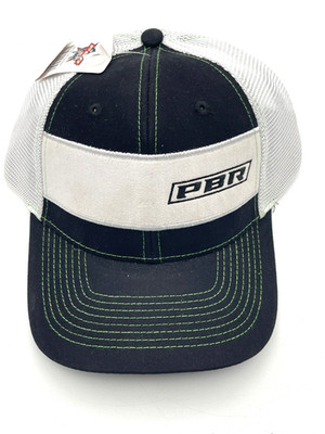 Professional Bull Riders PBR , Rodeo Snapback Hat Black White Green Baseball Cap