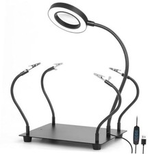 Helping Hands Soldering Station with 3X Magnifying Glass and Light, Soldering
