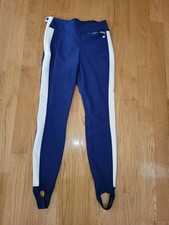 Obermeyer Women's Jinks ITB Ski Softshell Pants Blue With White Strap Size 8