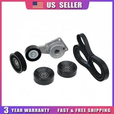 Drive Belt Tensioner Pulleys Kit For 2005-2010 Ford F-150 4.6L 5.4L V8 US Stock