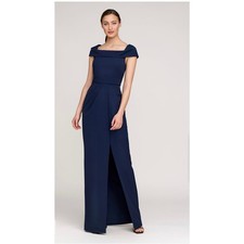Kay Unger Anastasia Gown - Dark Midnight Blue - Size 4 (new)