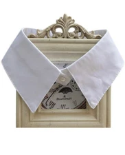 Faux False Collar Womens Girls Wednesday Addams Lapel Choker Peter Pan Necklace