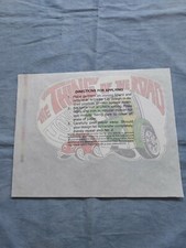 70s Retro Automotive "The Thing of the Road" Vintage Original Iron-on/Transfer
