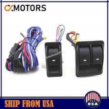 For GMC Chevy 2 Door DIY Master Electric Power Window Switch Wire Harness Kit