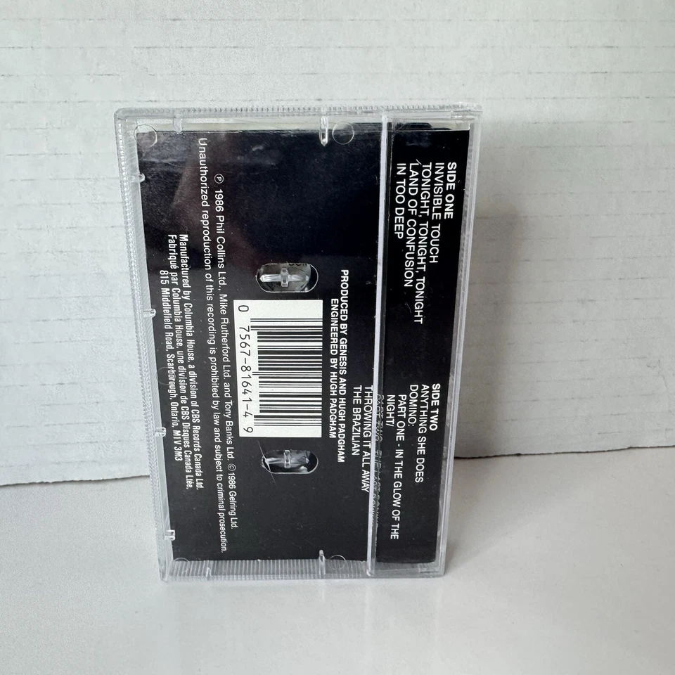 Genesis Invisible Touch Cassette Tape Album 1986 Atlantic - Image 2 of 4
