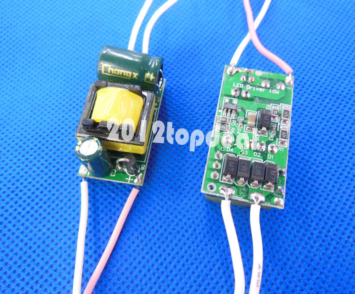 10-Pack High Power LED Driver Power Supply – 3-4W, 85-265V Input, 600mA Output