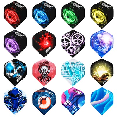 CyeeLife-Dart Flights 48Packs(16 Designs ) Standard Accessories kit