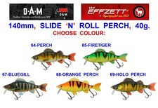DAM EFFZETT SLIDE N ROLL PERCH PLUGS COARSE FISHING PIKE ROD SPINNING JERK BAIT