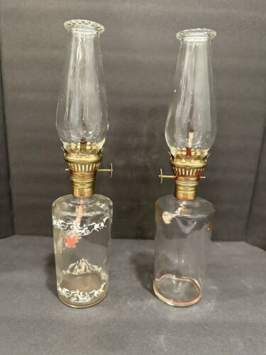 🎄Vintage Lamplight Yuletide Miniatures Oil Lamps Original Box Christmas - Picture 1 of 7