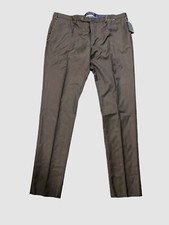  650 Incotex Men's Brown Classic Fit Super 100's Wool Dress Pants Size 30