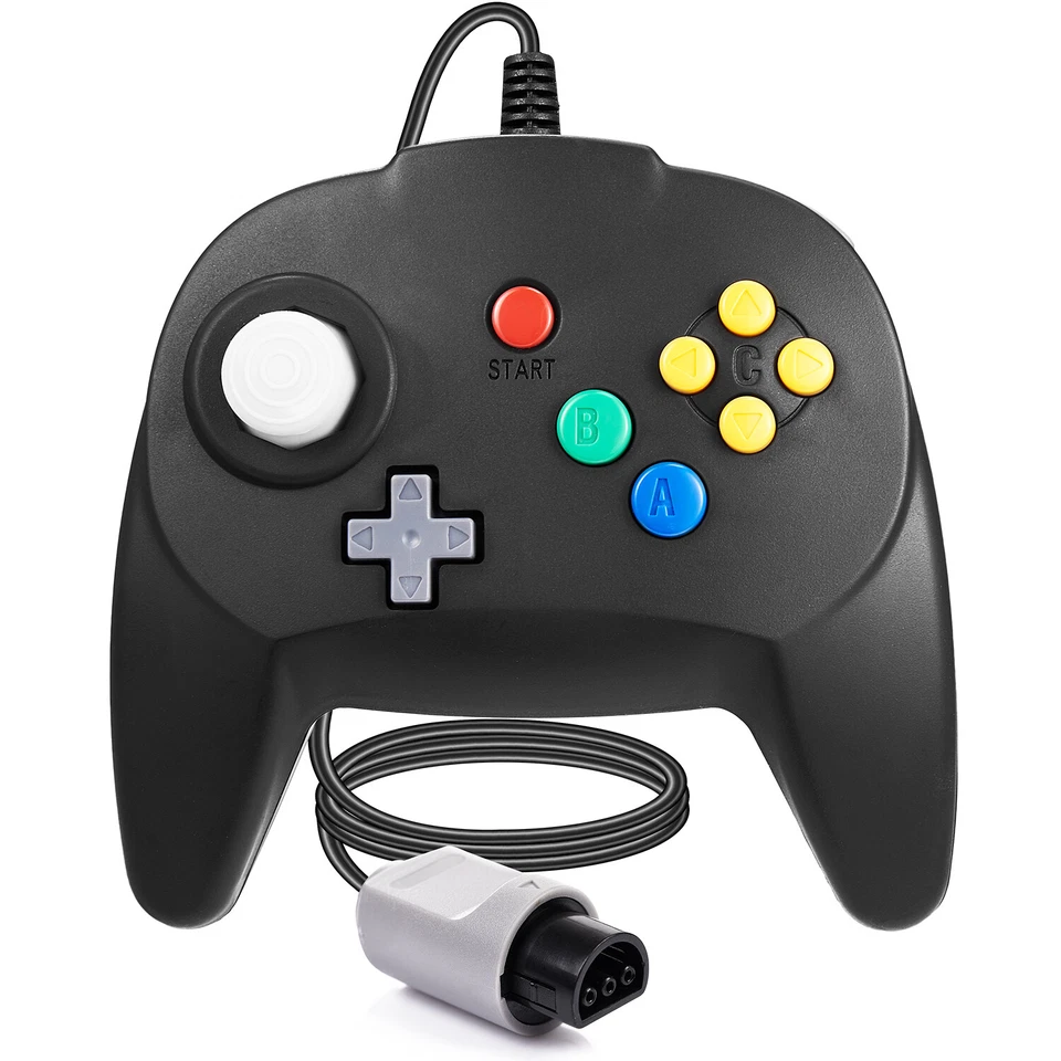 Wired N64 Controller 64-bit Gamepad Joystick for 64 Console Video Game+6FT Cable - Image 2 of 4