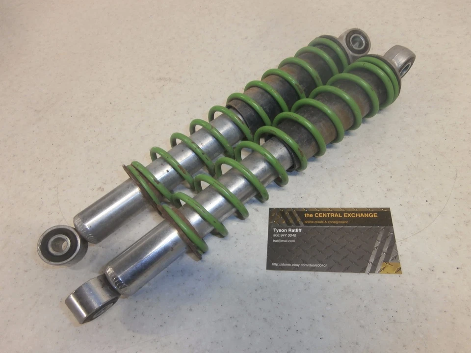 Amortiguador horquilla delantera original Kawasaki KLT250A KLT250 KLT 82 resortes verdes Foto 3 de 4