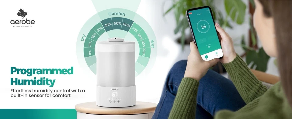 Smart humidifier2.5L for bedroom/office/baby/shortness of breath work with Alexa - Image 2 of 4