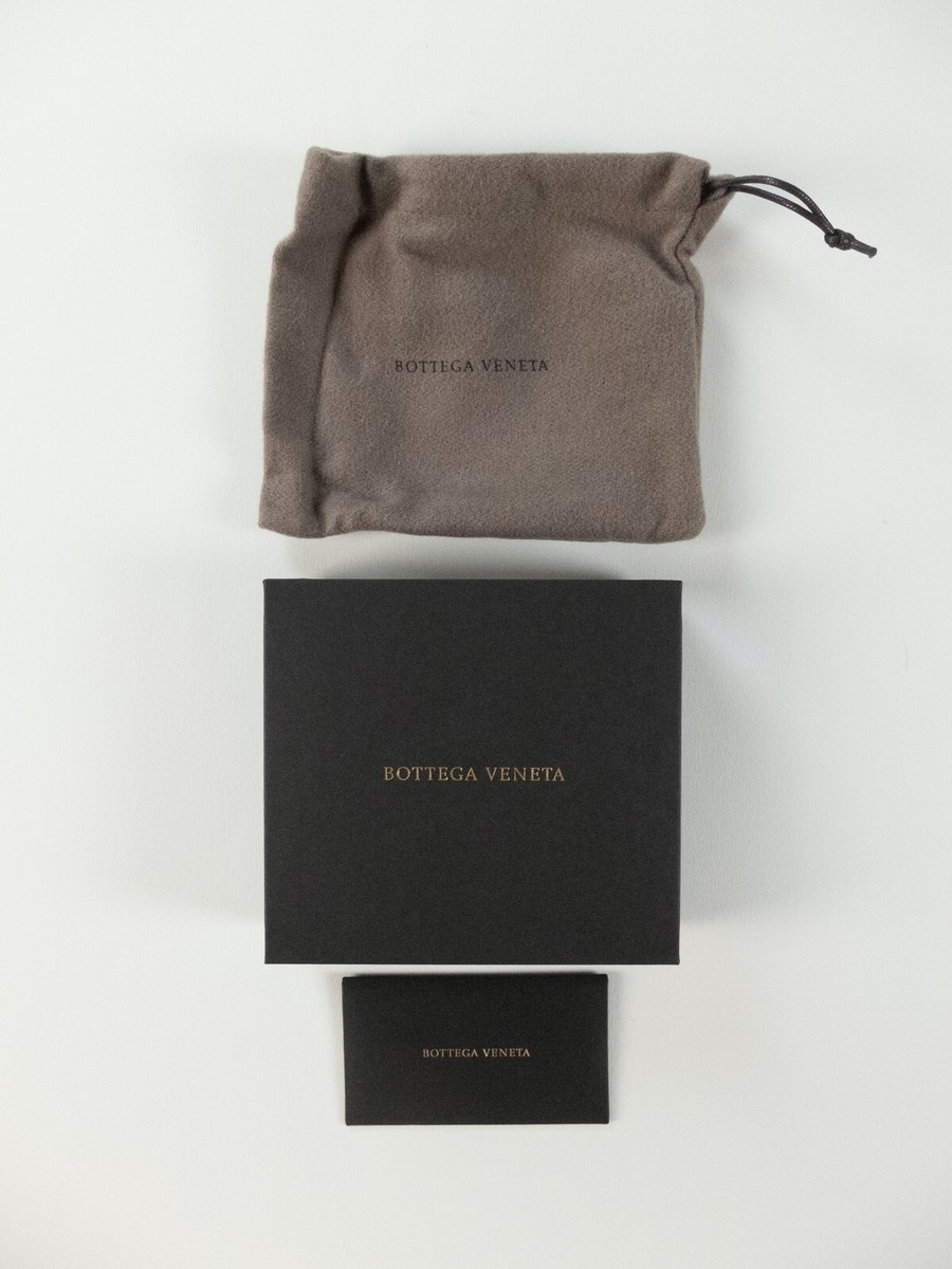 BOTTEGA VENETA solid black woven leather Airpods case with strap