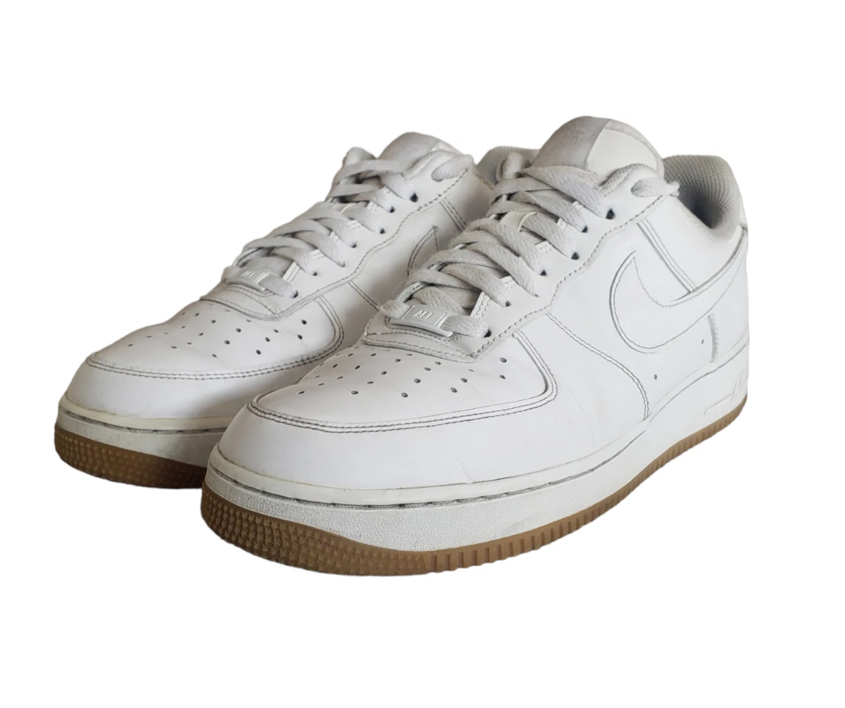 Nike air force top 1 low white gum