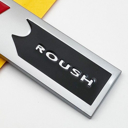 3D Metal ROUSH Stage 3 Emblem – Silver, Red & Black Car Badge For Mustang GT Trunk & Decals - View #8