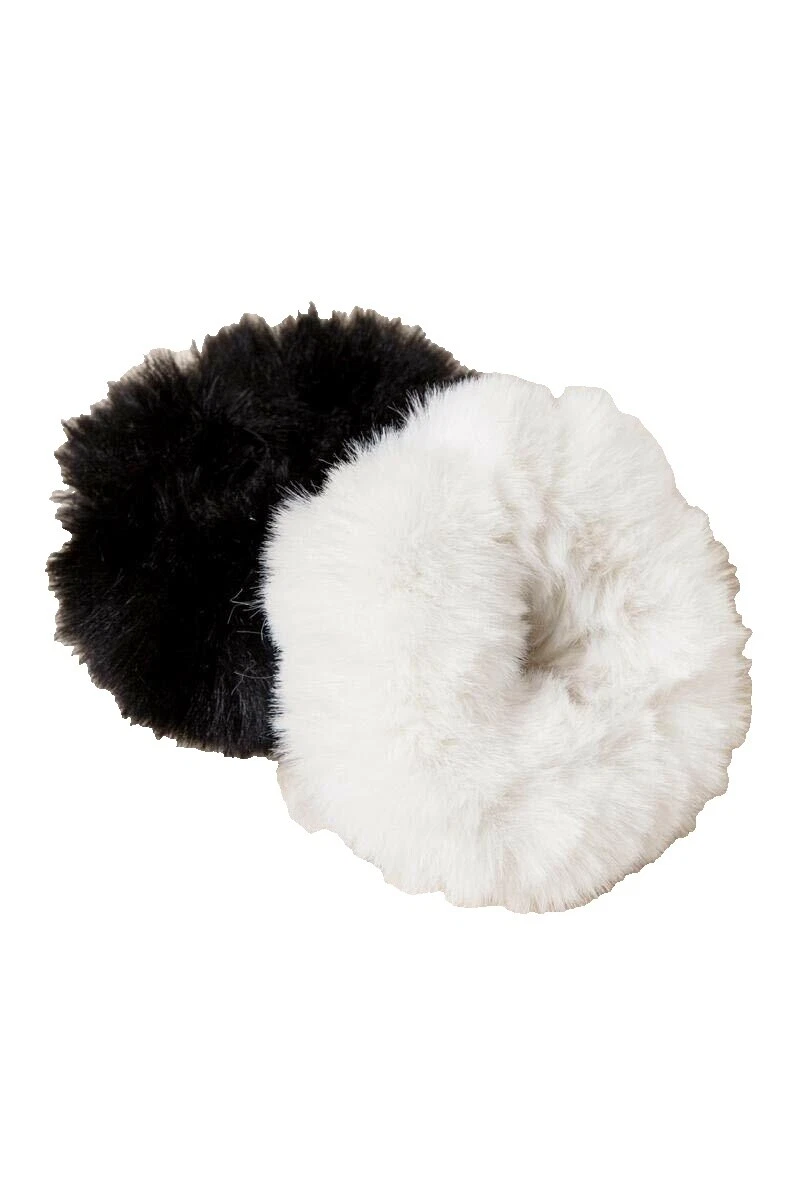Faux Fur White Hair Accessories for Women