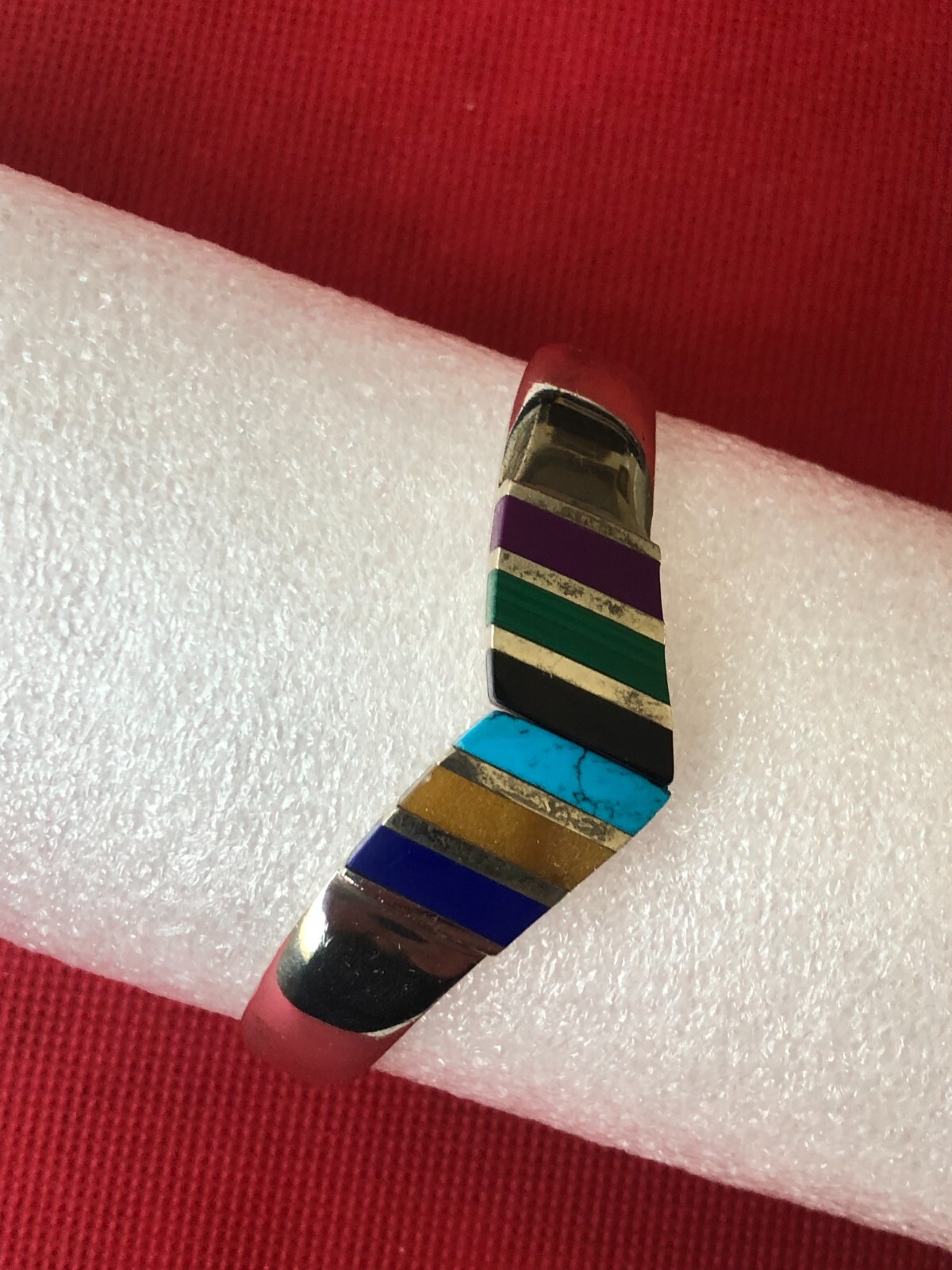 Solid 64.7G Mexico 925 Sterling Silver Turquoise … - image 11