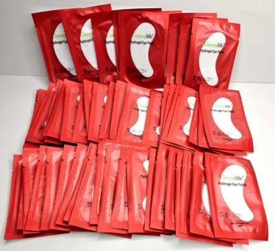 54 Packs Greenlife Hydrogel Eye Patch for Eye Lash Extensions Lint Free READ