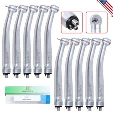 10Pcs YABANGBANG-D4 Big Head Dental High Speed Handpiece Air Turbine Push 4H OZ