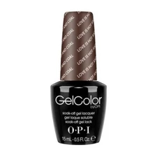 OPI GelColor Soak Off Gel Lacquer Nail Polish .5oz Love is Hot and Coal