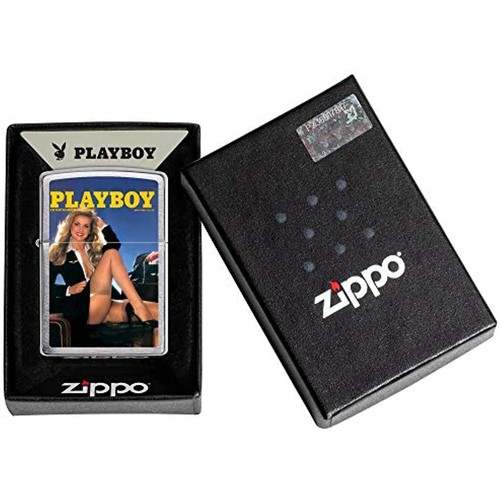 Zippo Playboy Mai 1980 Cover Satin Chrome Windproof Feuerzeug NEU RAR - Bild 7 von 12