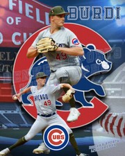 Chicago Cubs Lithograph print of Nick Burdi 2023